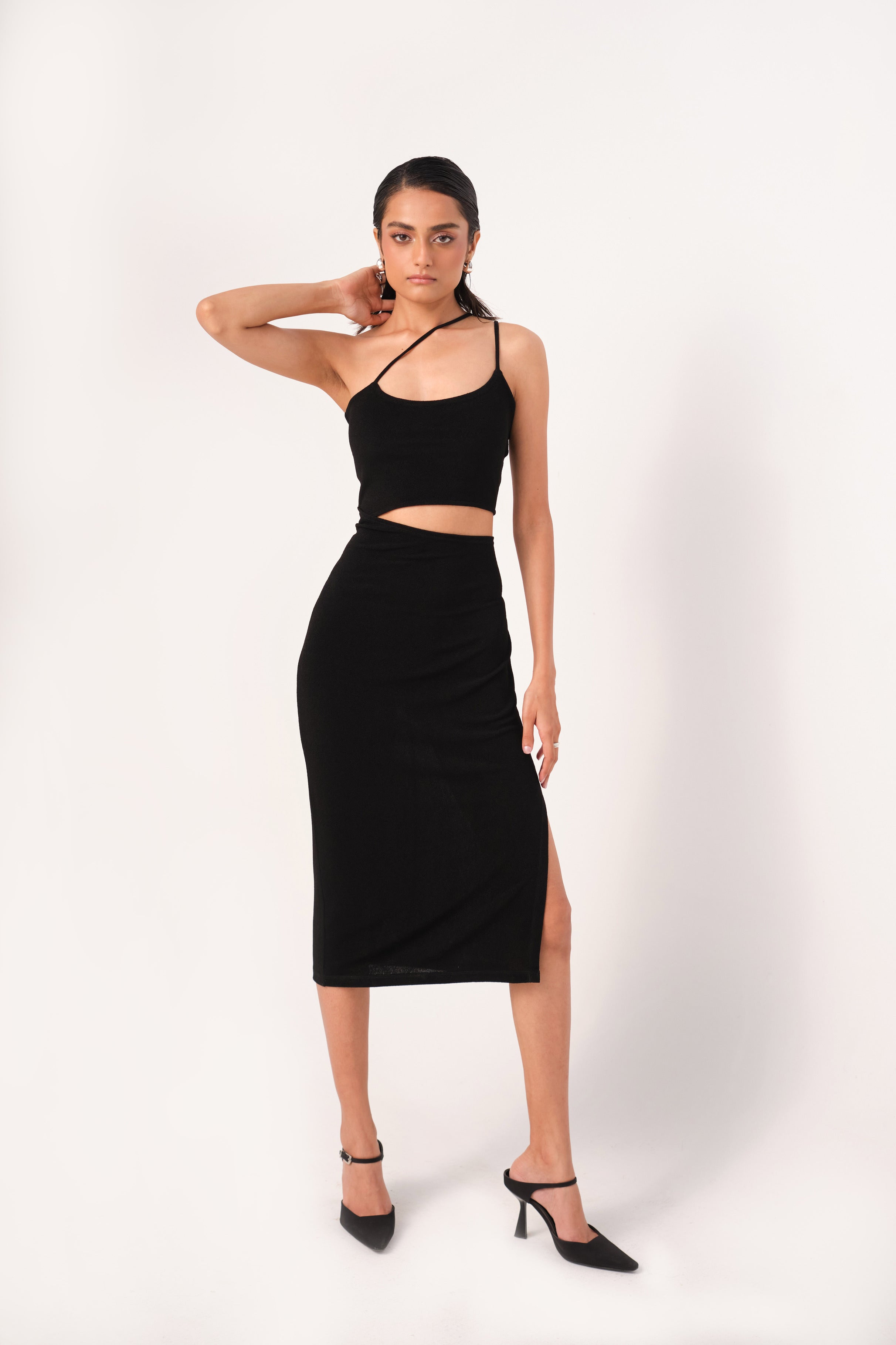 LOVE IN THE DARK CUT-OUT DRESS