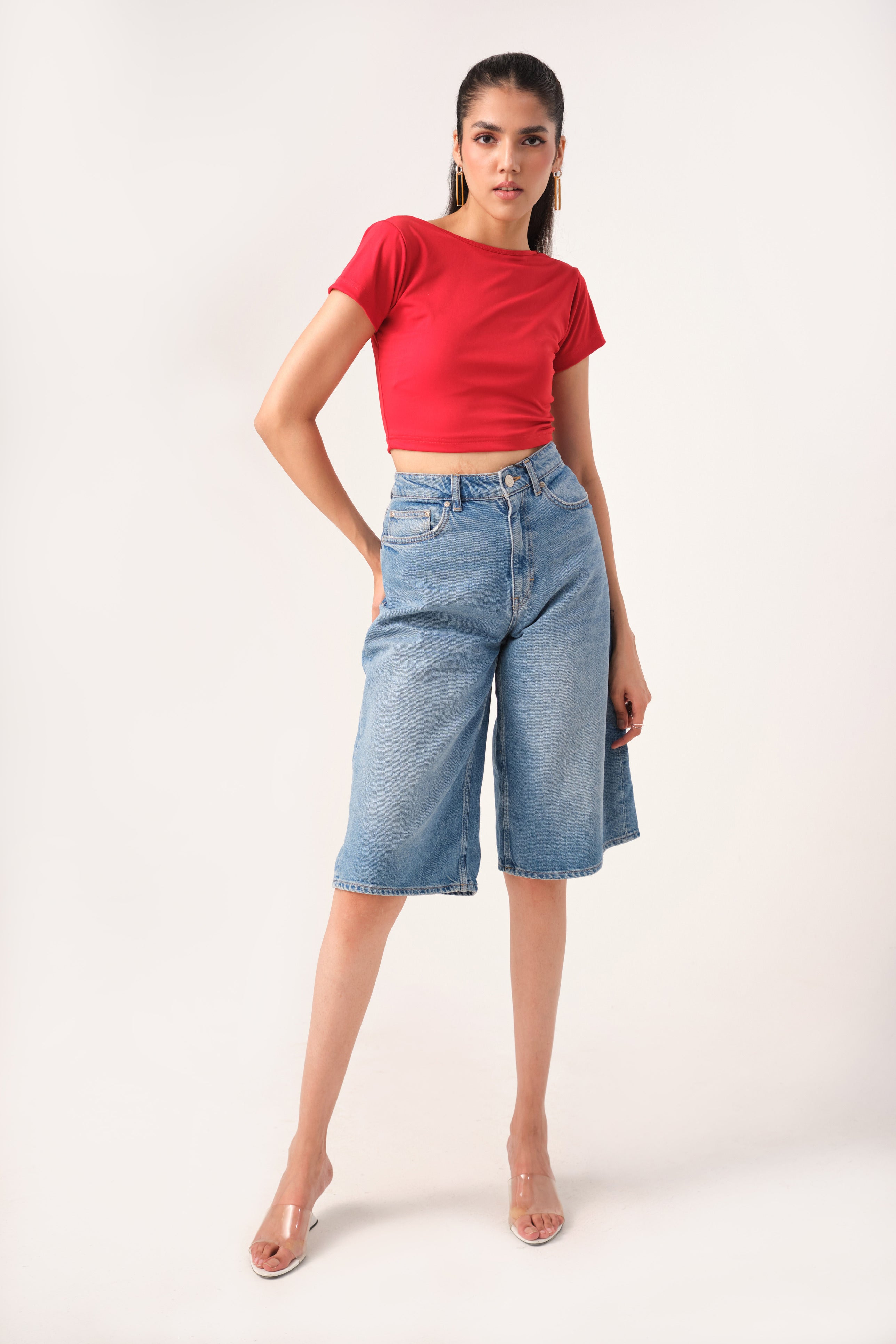 SHAKE IT OFF OPEN BACK TOP WITH CUPS