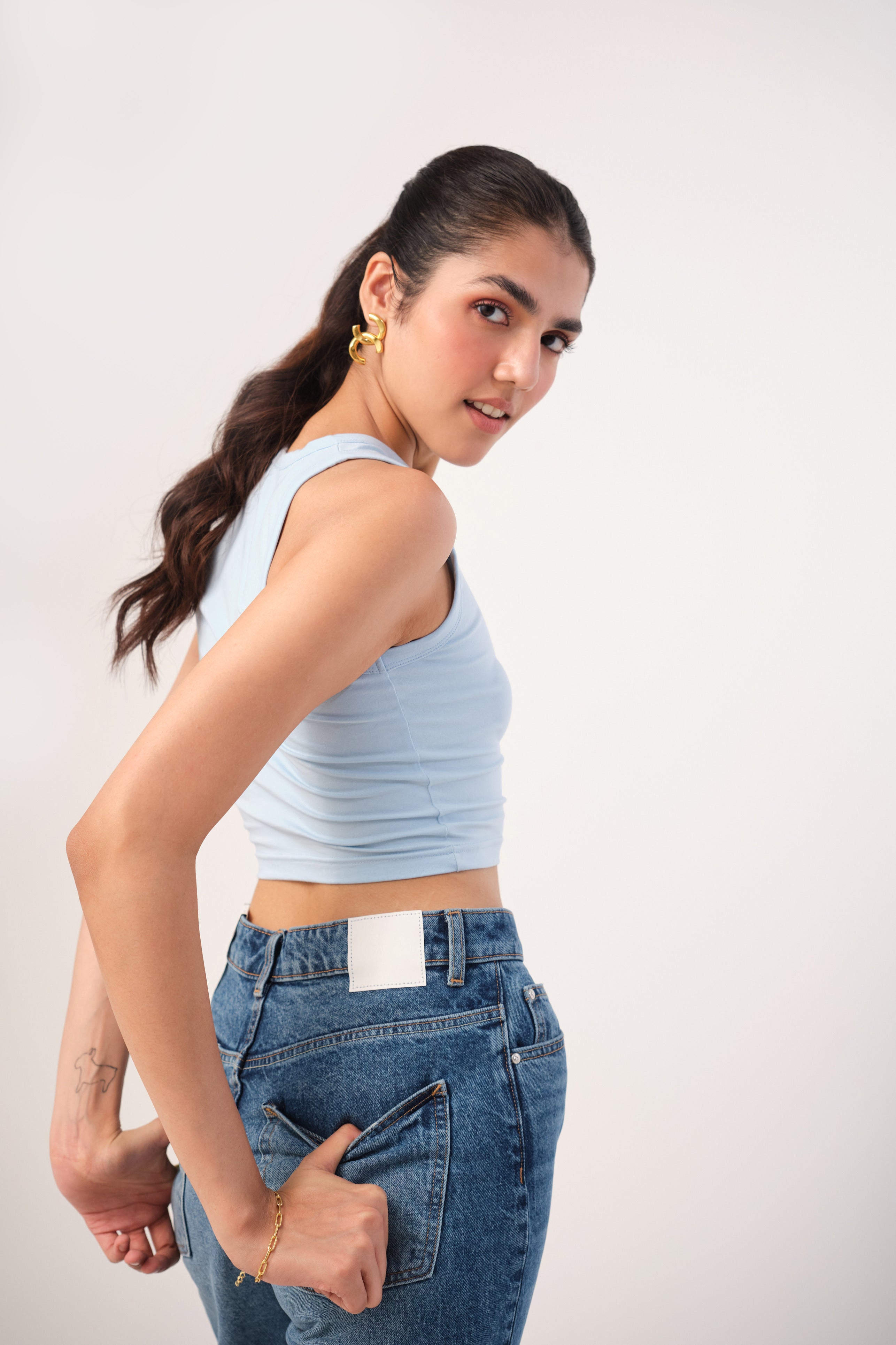 COUNT ON ME CROP TOP