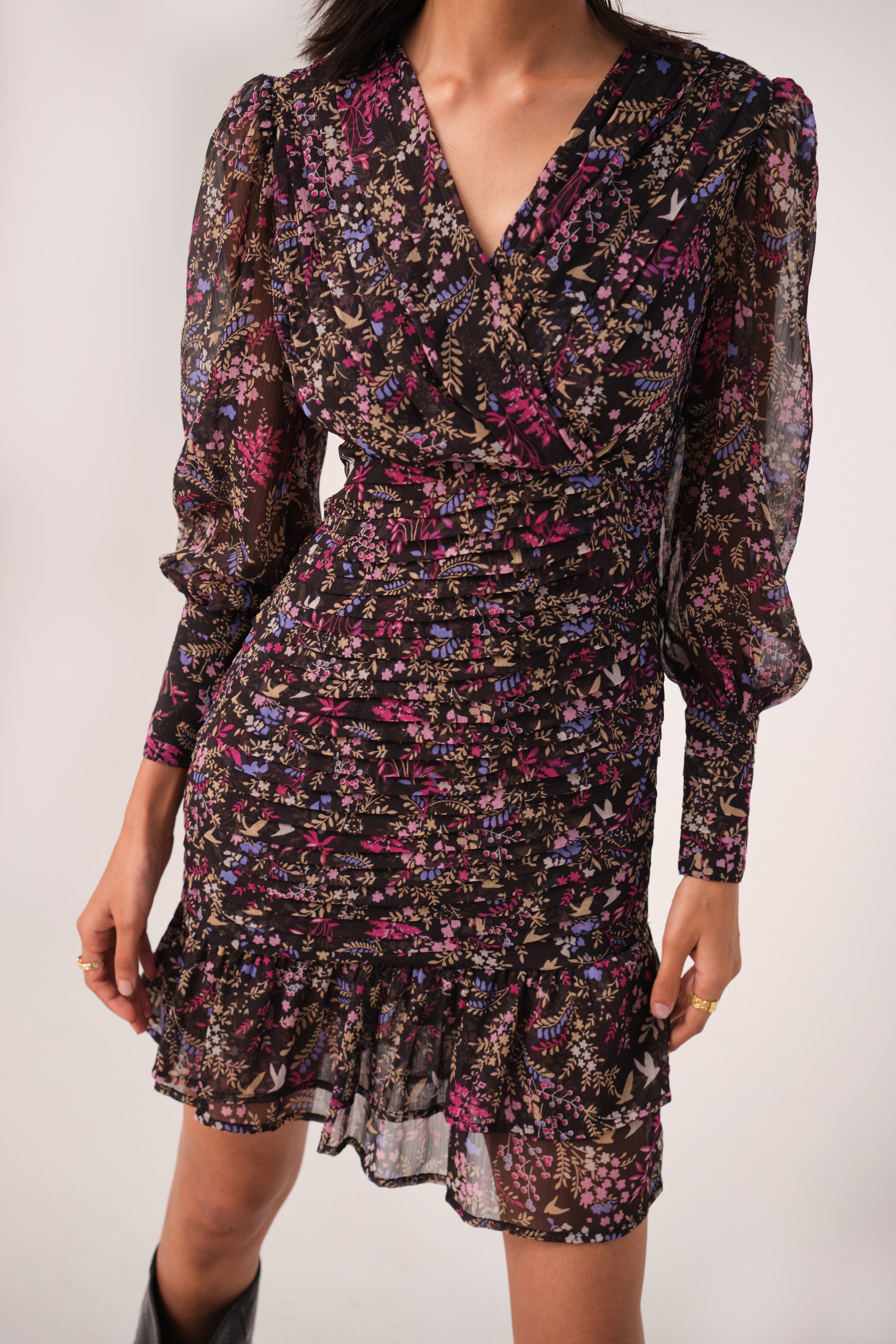 TAKE ME OUT PLEATED DRESS