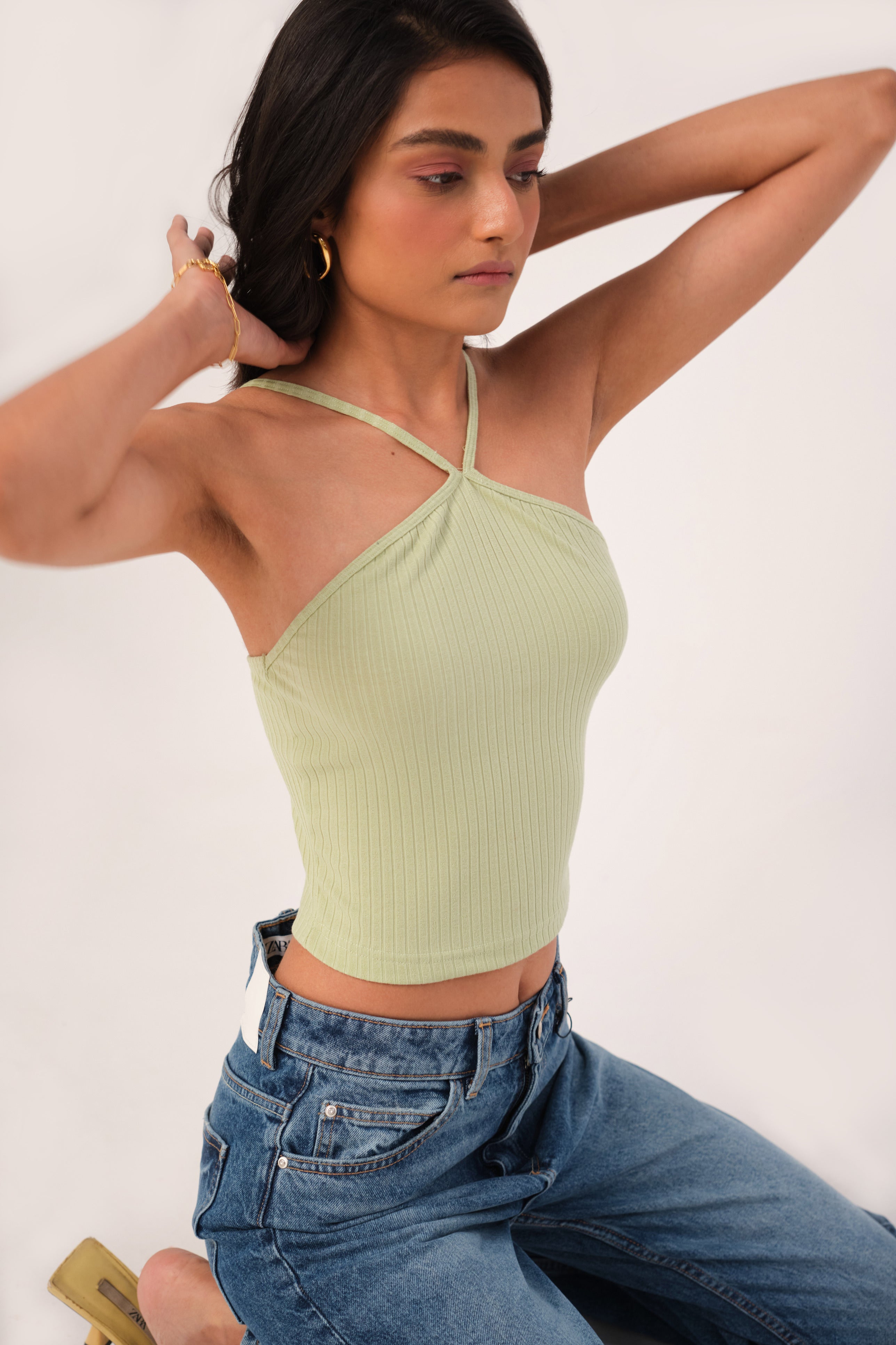 TOO GOOD TO SAY GOODBYE HALTER TOP