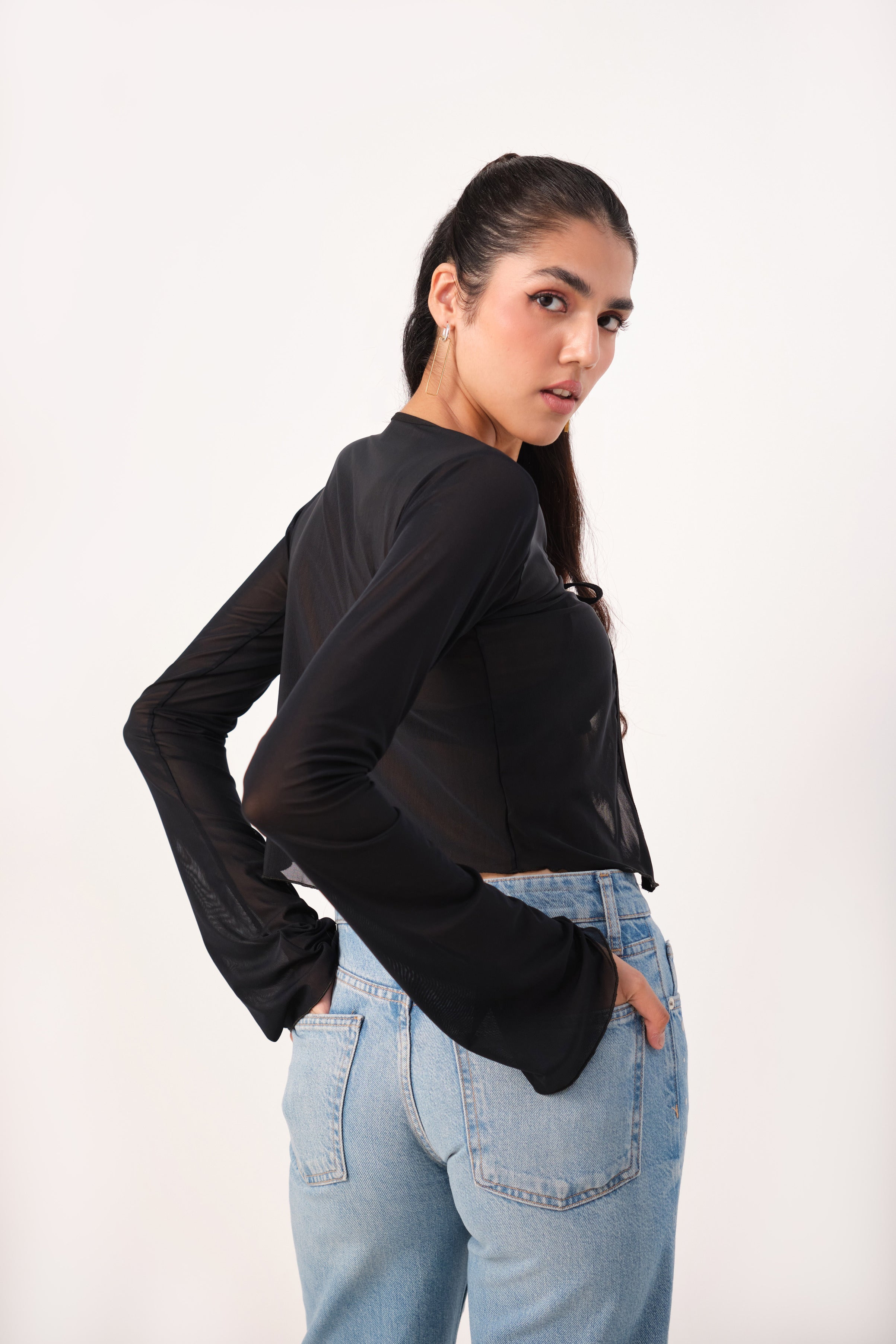 MAMMA MIA SHEER BLOUSE